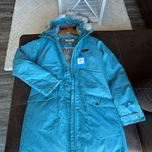 Women’s Teal Columbia Winter Jacket- Small (Never worn!!) NWT